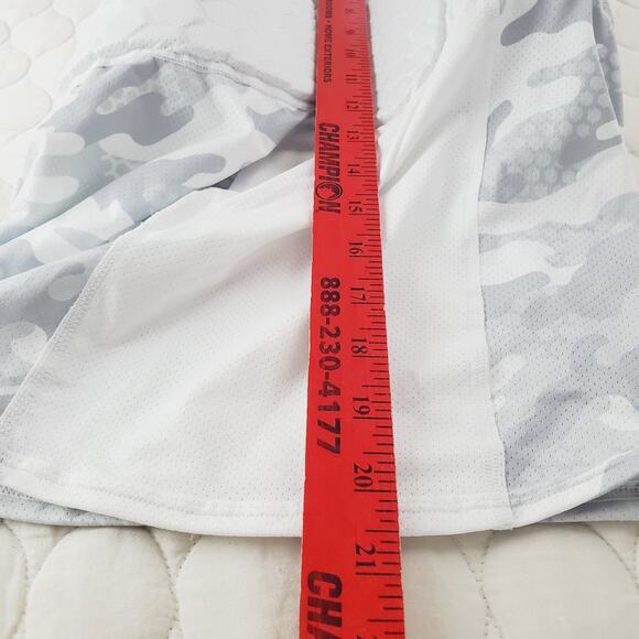 Under Armour Shirt Youth Large White Gray Camo Gameday M Hex Pad Padded Football - Picture 8 of 12